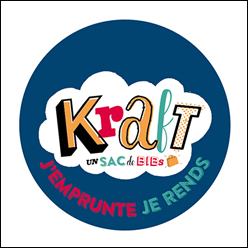 kraft un sac de bib - j'emprunte je rends